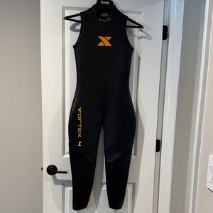 YottaX Women's Black and Gold One Piece Wetsuit